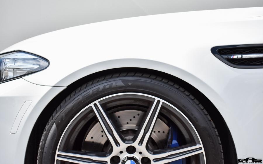 Детали экстерьера BMW M5 Alpine White by H&R and EAS 2017 года  (фото 8 из 20)